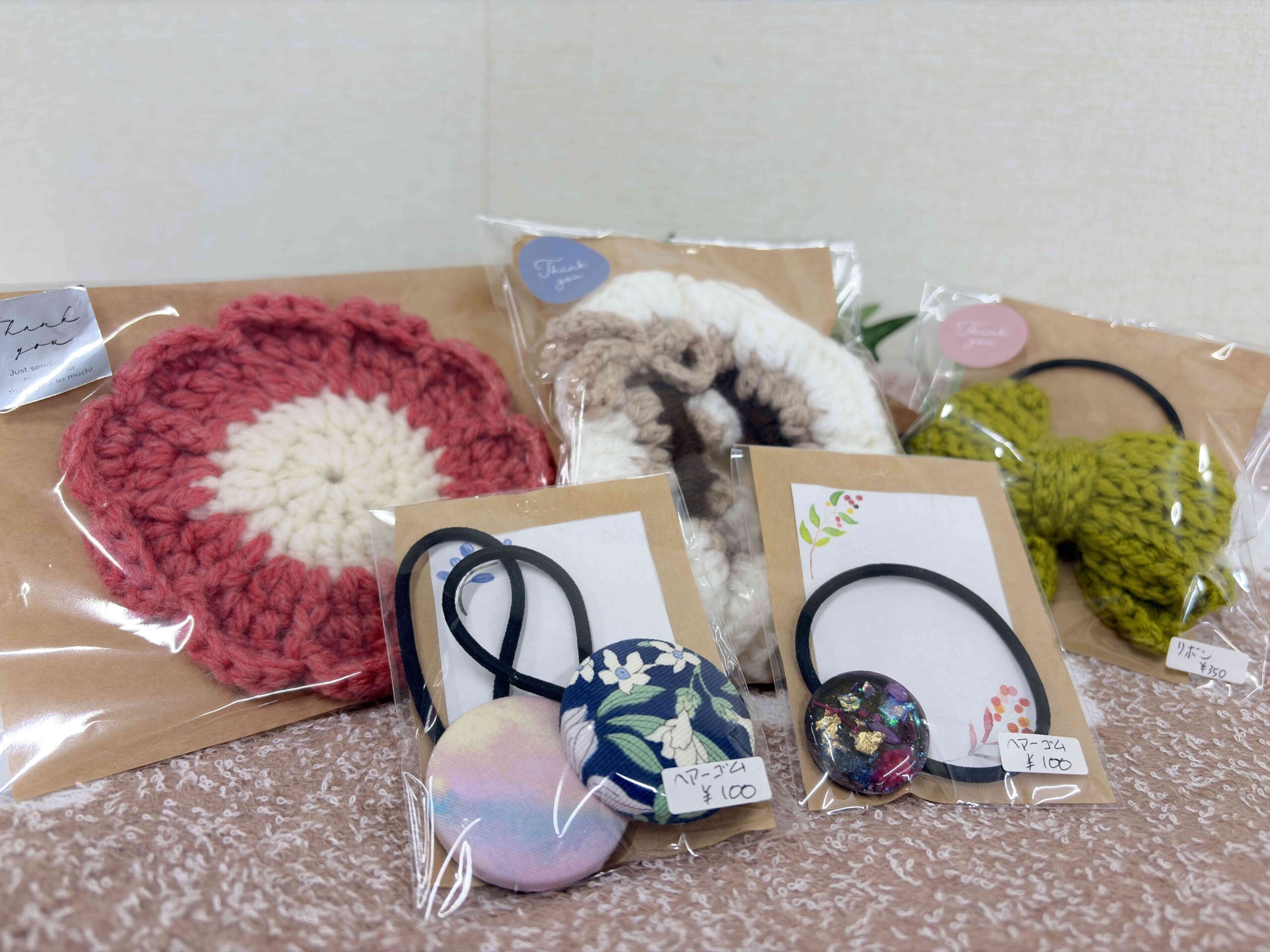 ハンドメイドのアクセサリー