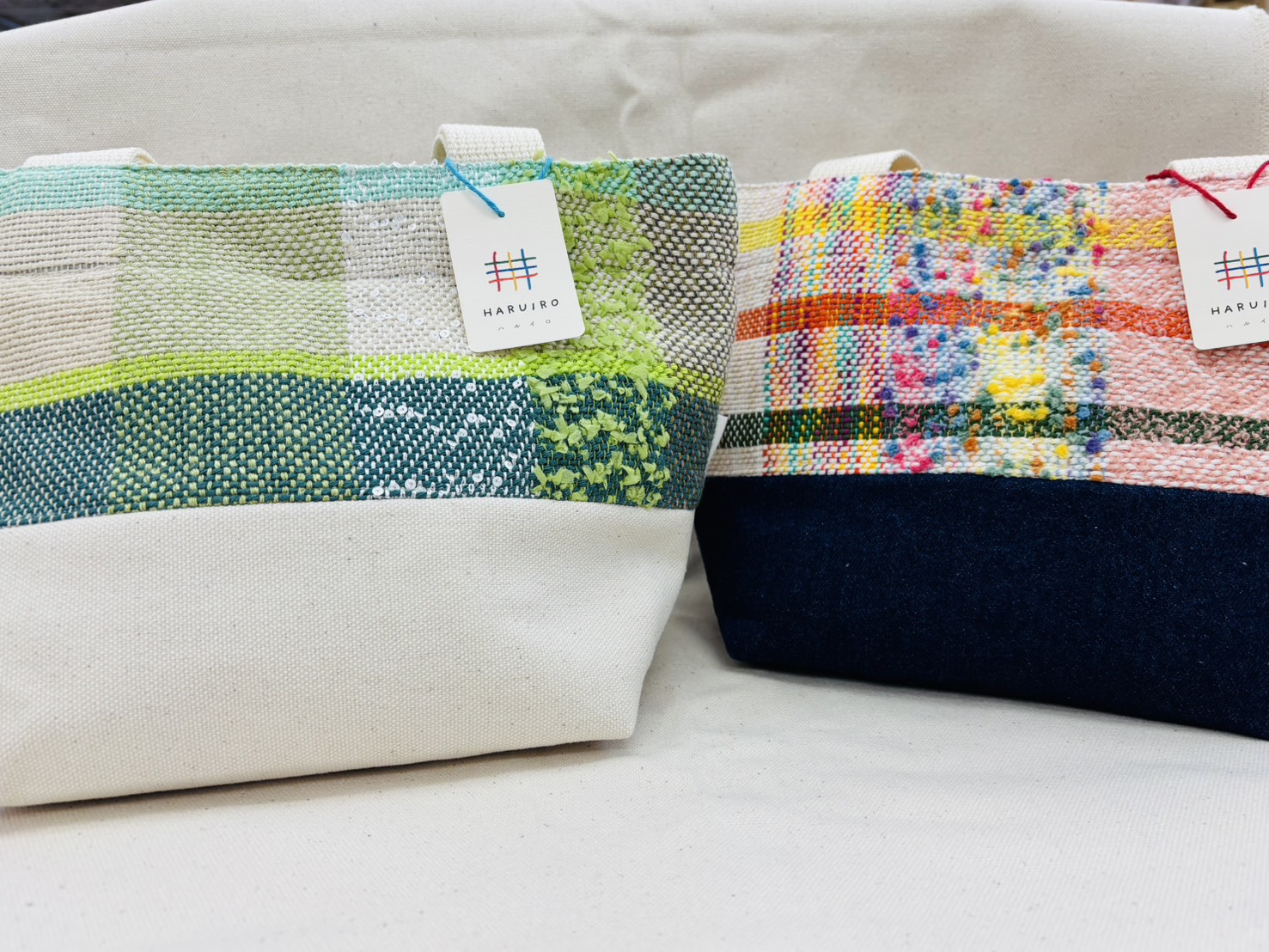 さおり織りのバッグ