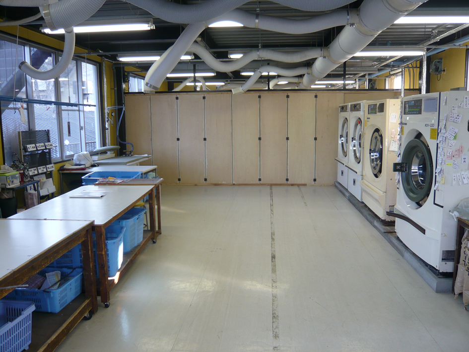 クリーニング作業場